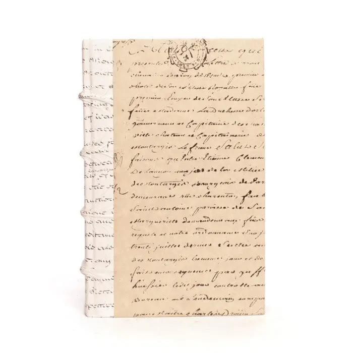 Ivory Script Books Villa Decor Design & Style