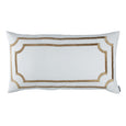 SoHo King Pillow with Straw Velvet Trim - Villa Decor Design & Style - 1