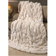 Ivory Mink Couture Faux Fur Throw - Villa Decor Design & Style