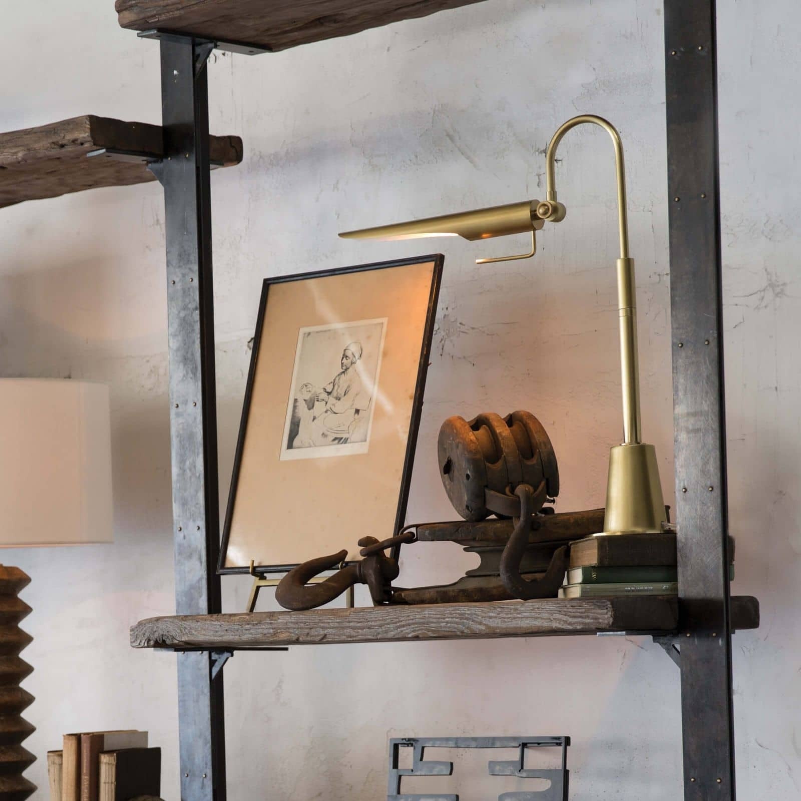 Raven Task Lamp (Natural Brass, Oil Rubbed Bronze or Polished Nickel)