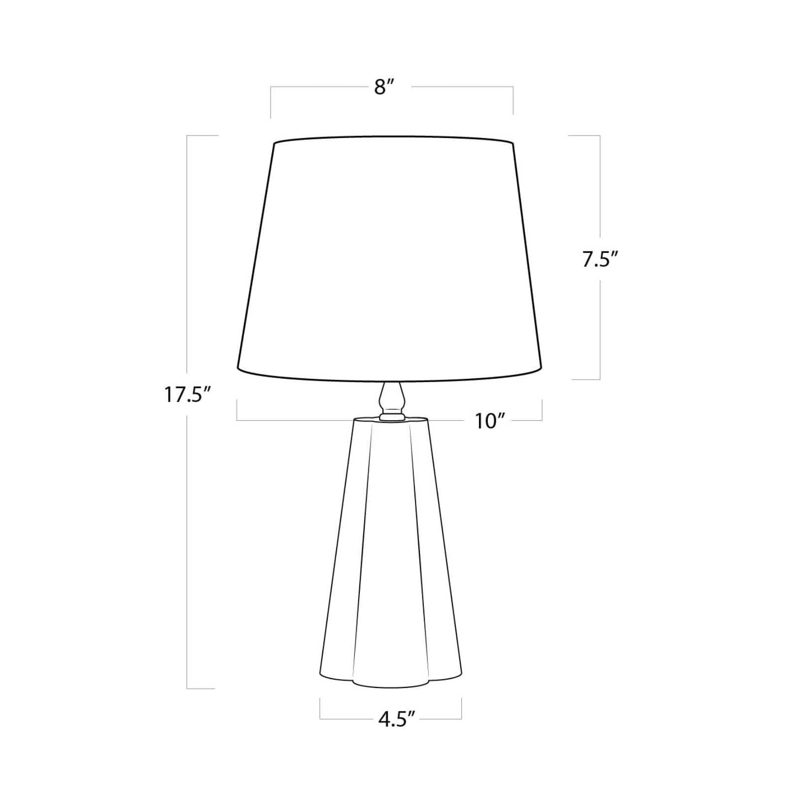 Joelle Mini Lamp - rose resin accent table lamp with sculptural base and linen shade for modern glam interior lighting