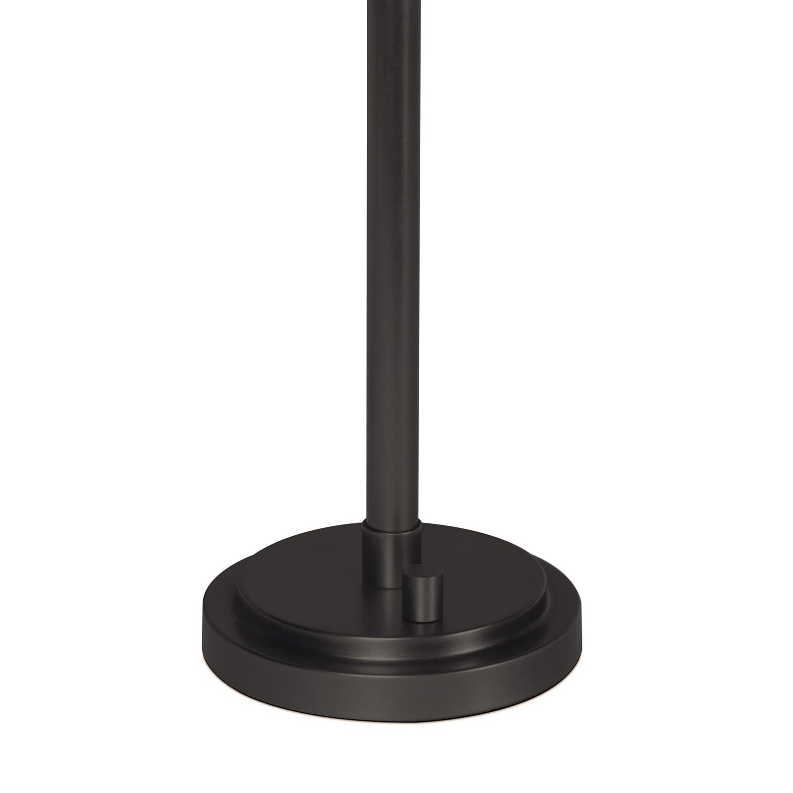 Black metal stand on a white background