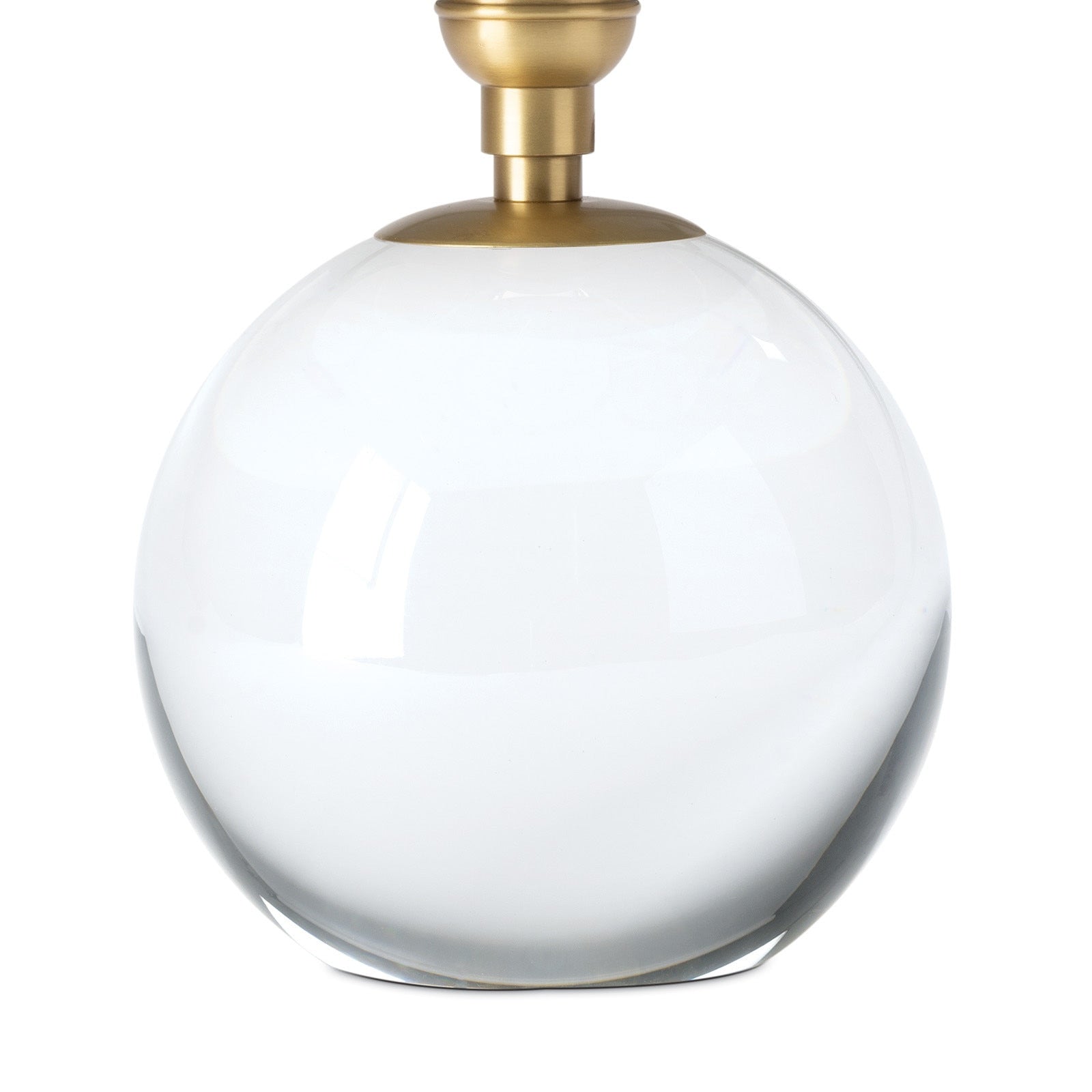 Giorgio Crystal Mini Lamp (Natural Brass with Rattan Shade)
