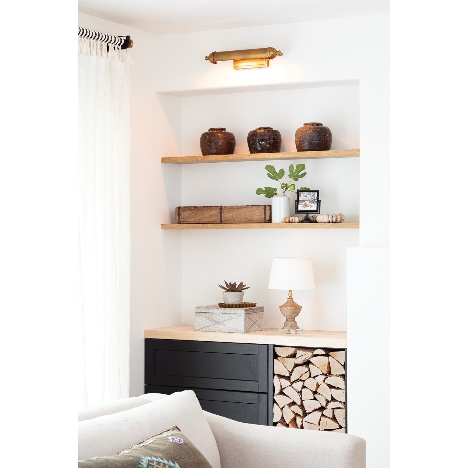 Devon Picture Light – Small or Large | Natural Brass, Oil Rubbed Bronze, Polished Nickel