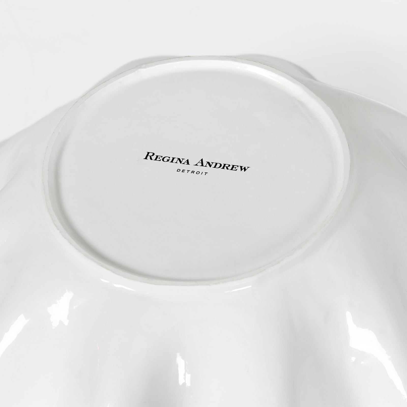 Ruffle Ceramic Bowl Large