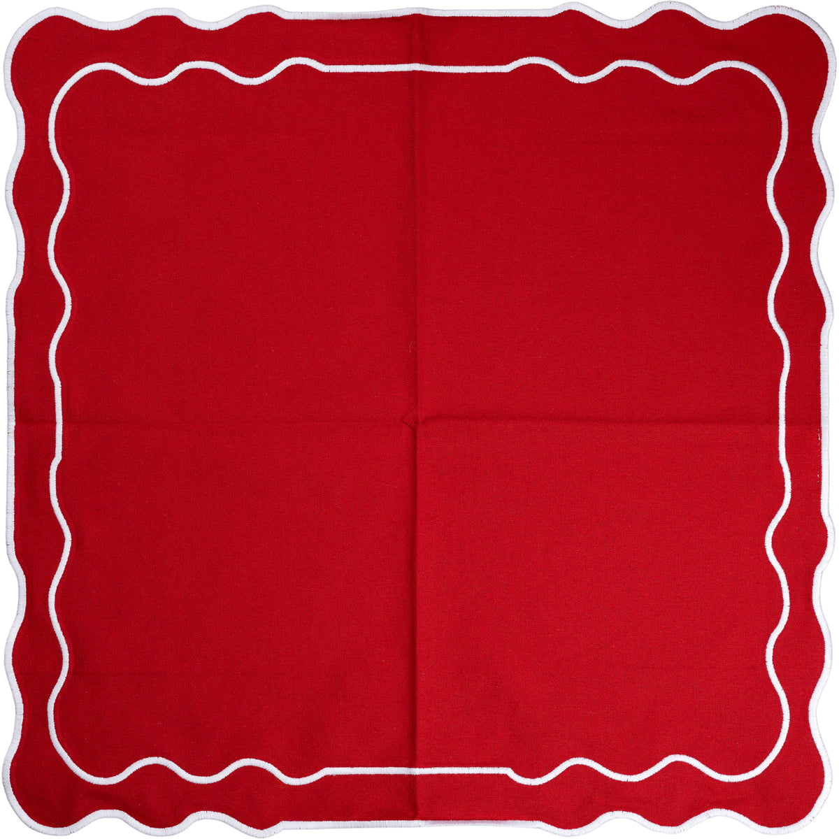 Red Placemat – Festive Cotton Holiday Table Accent