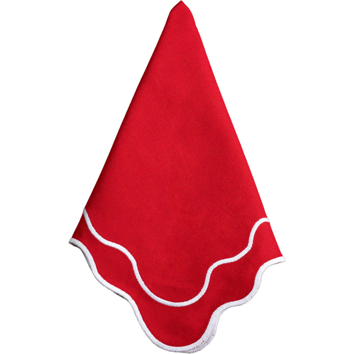 Red & White Napkins – Set of 4 Cotton Holiday Napkins