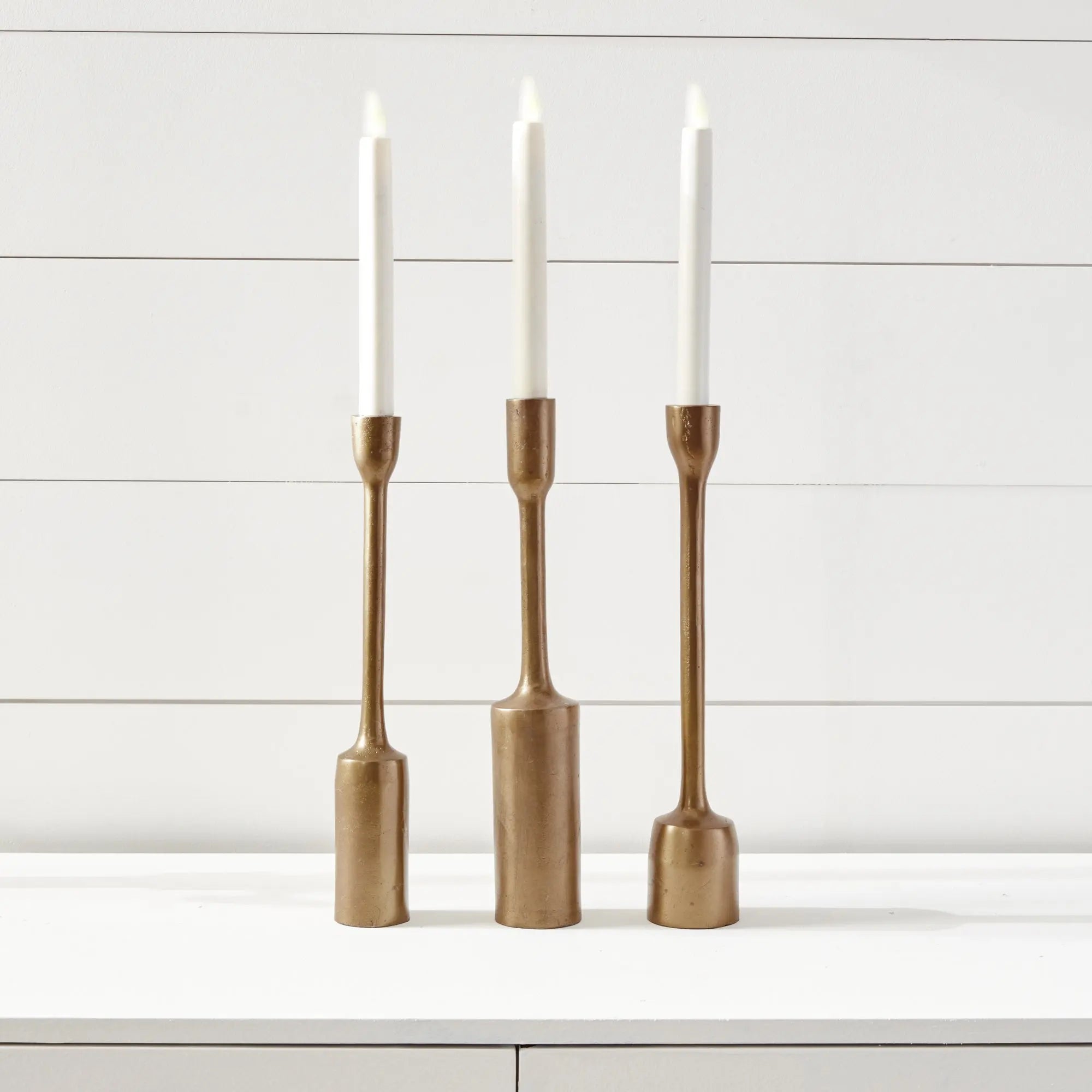 INGE TAPER HOLDERS, SET OF 3 Villa Decor & Design