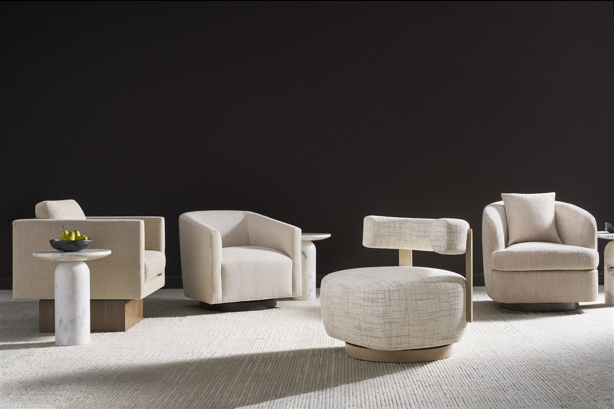 Canyon End Table - Modern Ambaji White Marble Accent Vanguard