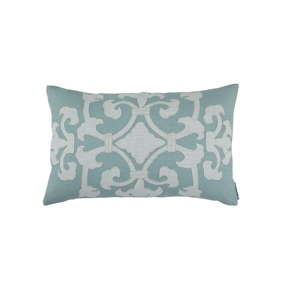 coastal pillow, luxury pillow, designer lumbar pillow