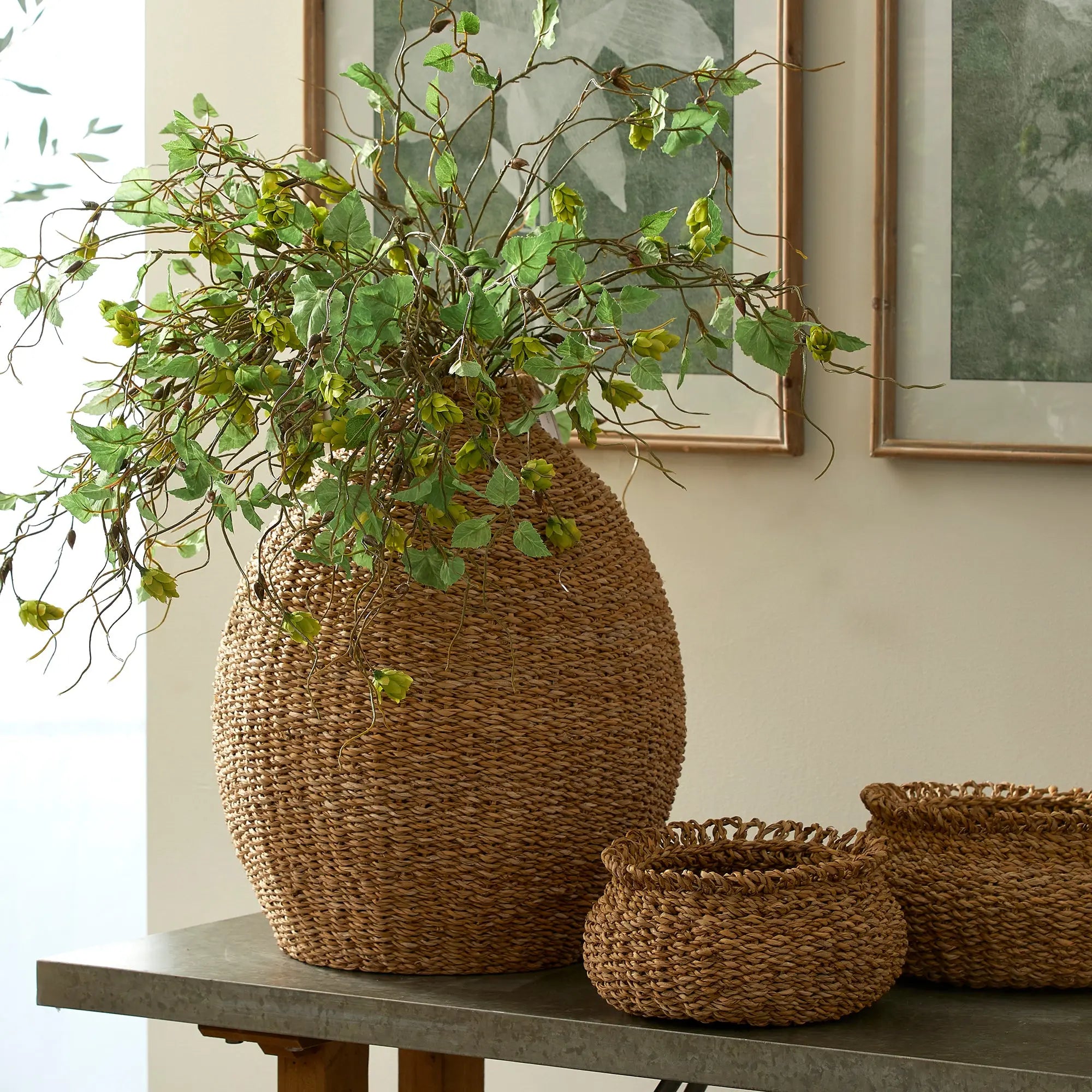 SEAGRASS TEARDROP VASE Villa Decor & Design