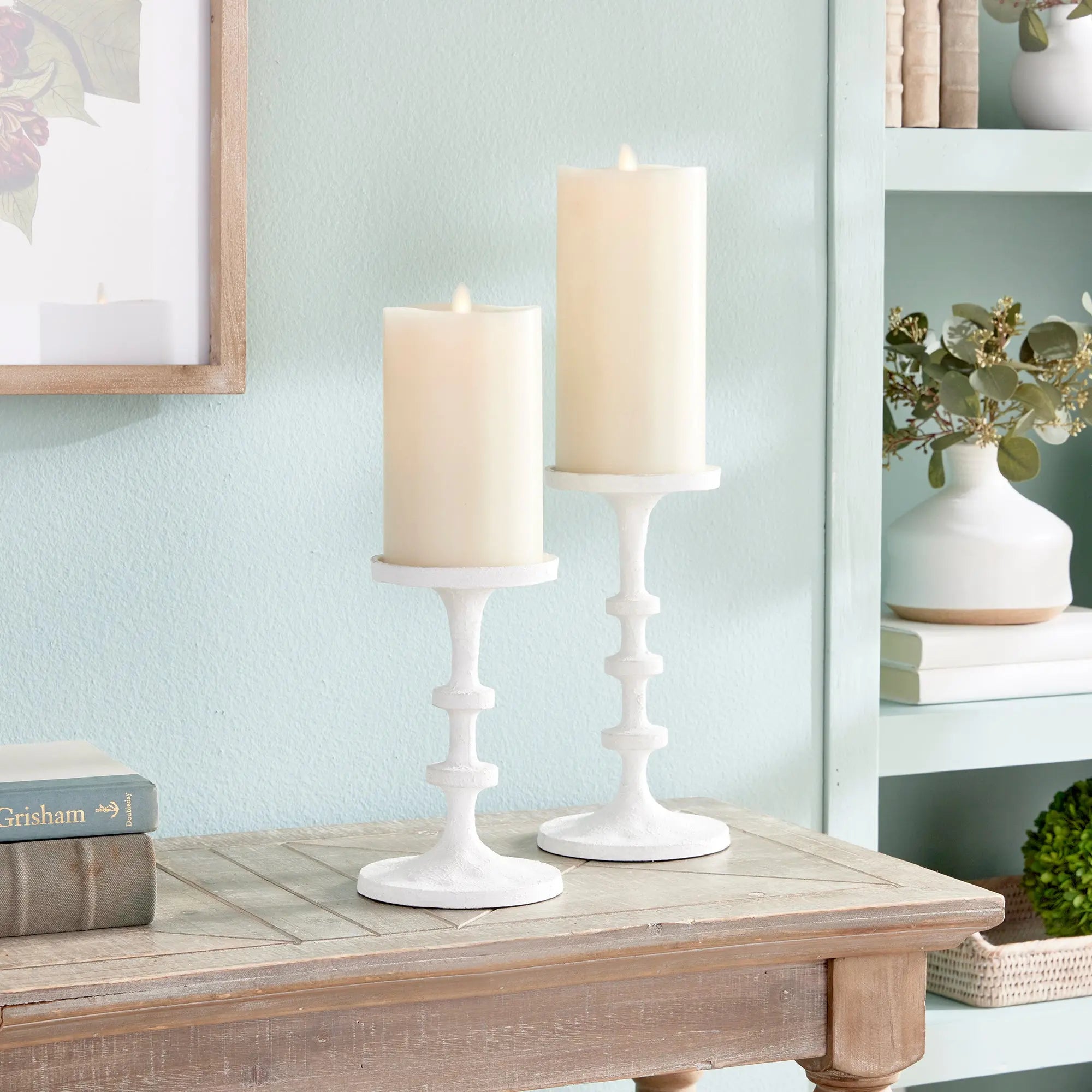 ABACUS PETITE CANDLE STANDS, SET OF 2 Villa Decor & Design
