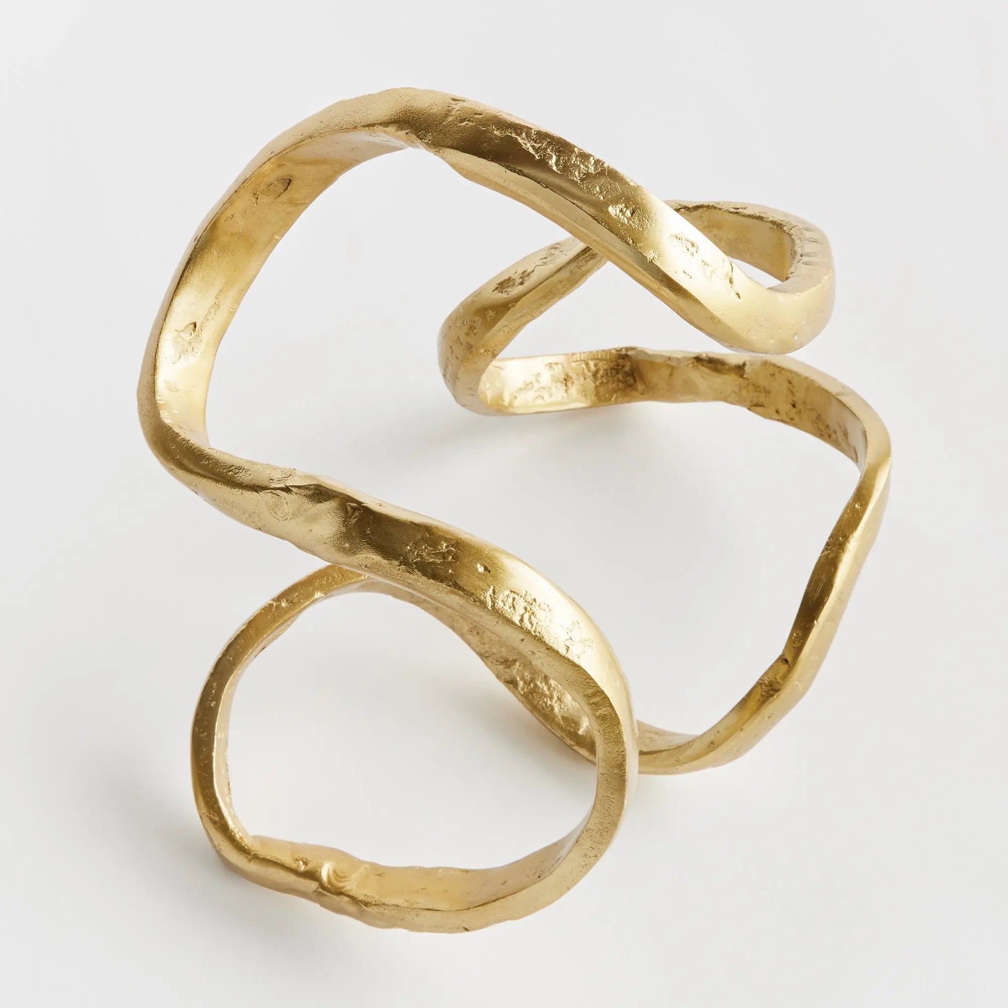 Eryndor Sculptural "Scribble" Objet - Light Gold Cast Aluminum Napa Home & Garden