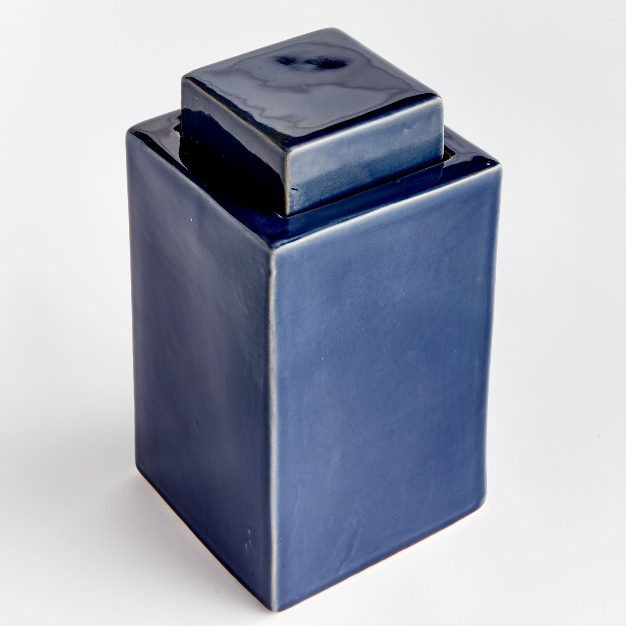 Ophelia Ceramic Lidded Jar – Cream or Blue | 4 Sizes