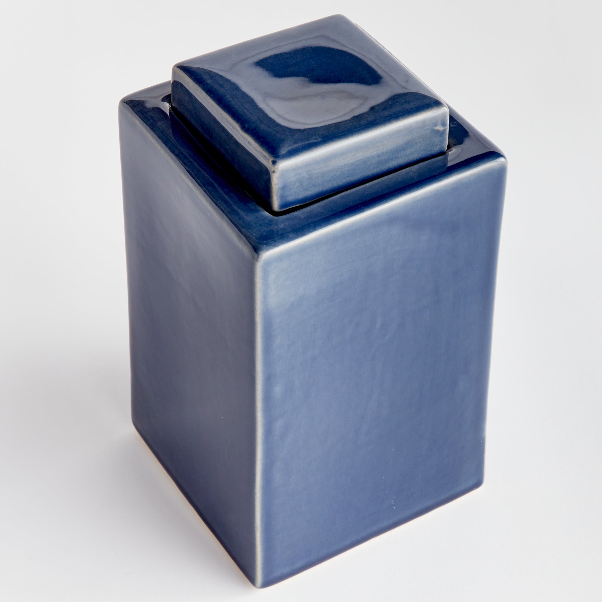Ophelia Ceramic Lidded Jar – Cream or Blue | 4 Sizes