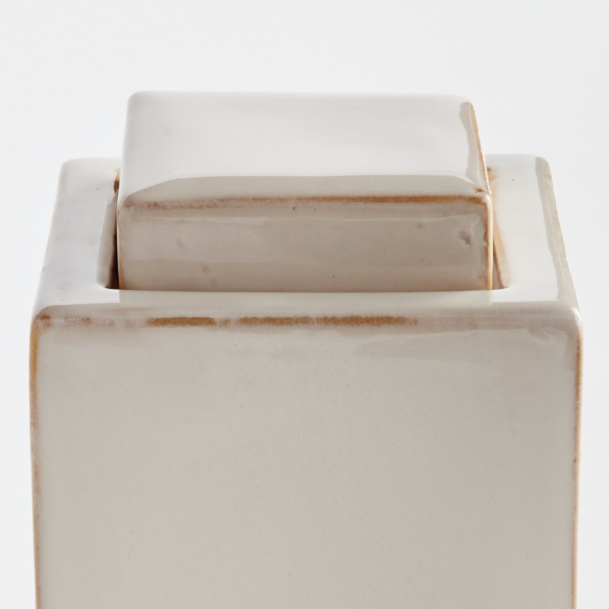 Ophelia Ceramic Lidded Jar – Cream or Blue | 4 Sizes