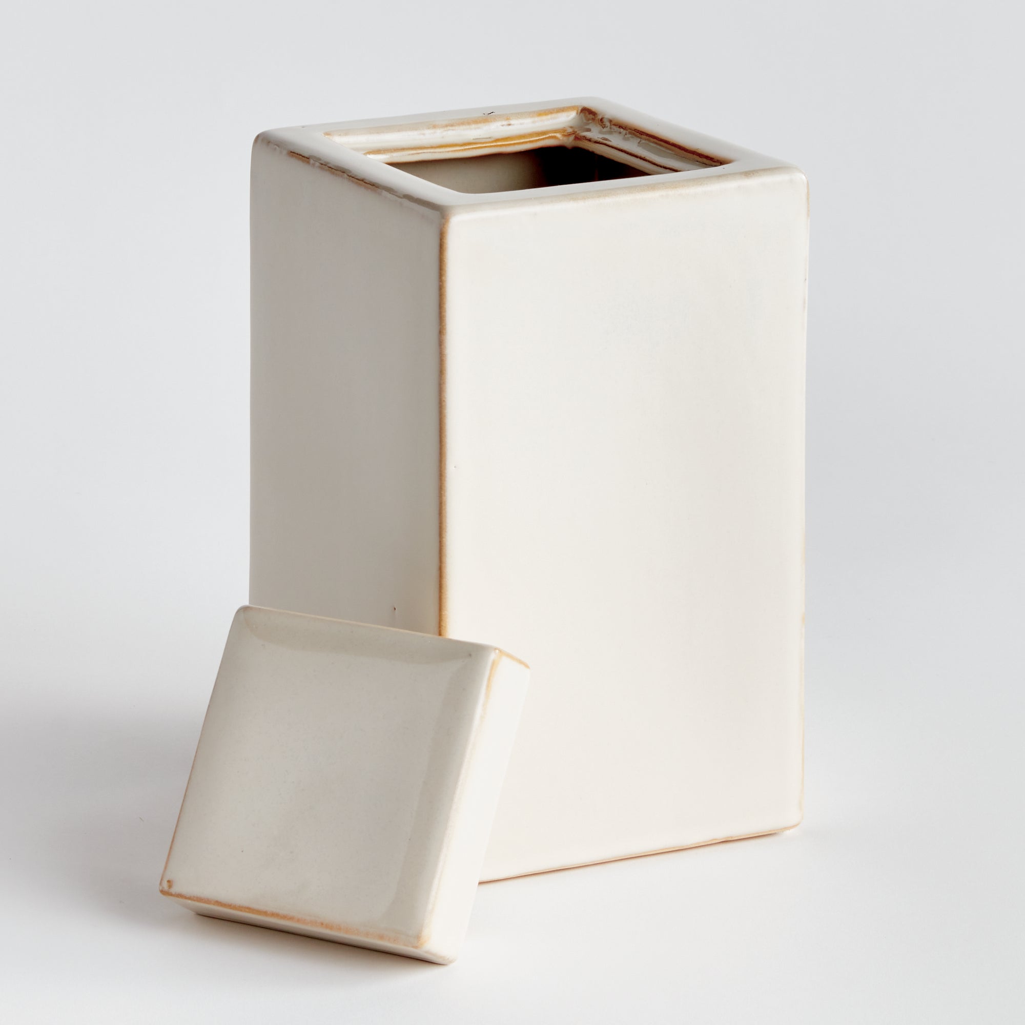 Ophelia Ceramic Lidded Jar – Cream or Blue | 4 Sizes