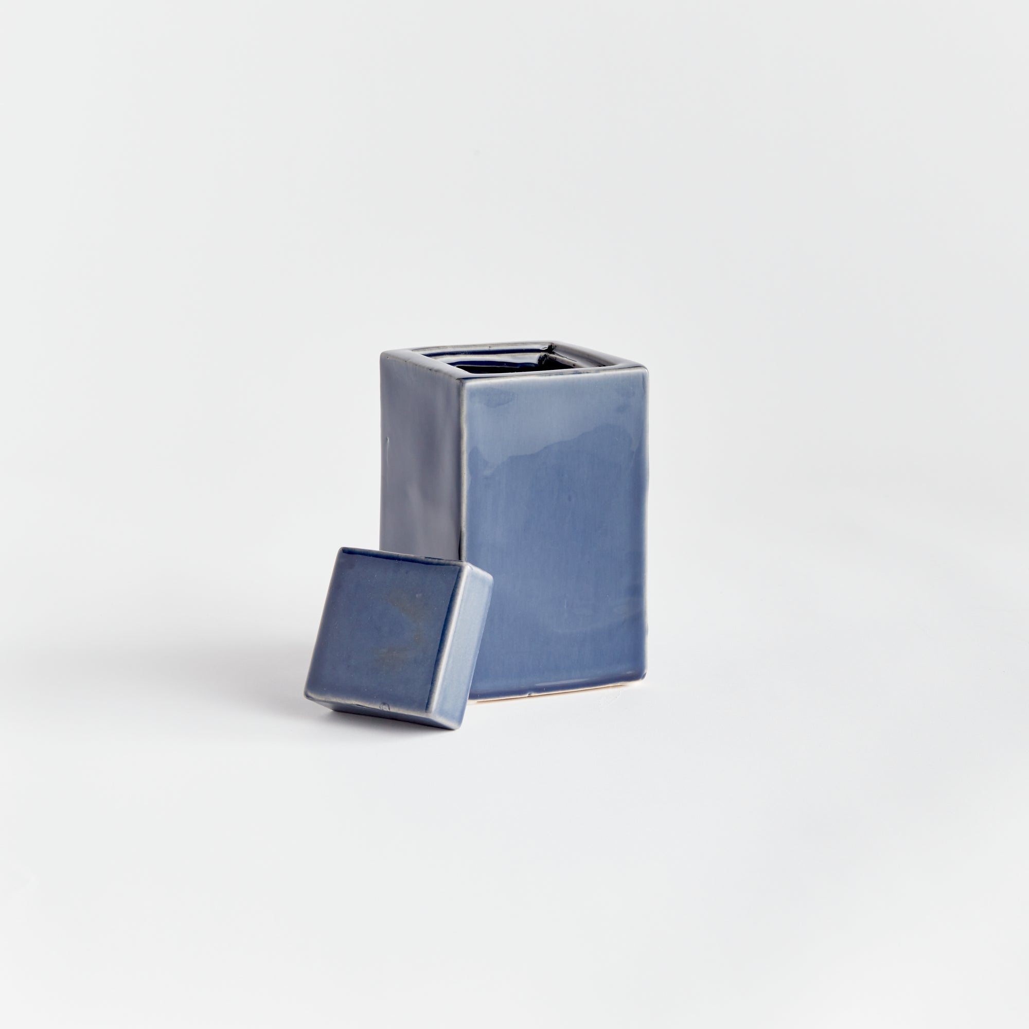 Ophelia Ceramic Lidded Jar – Cream or Blue | 4 Sizes