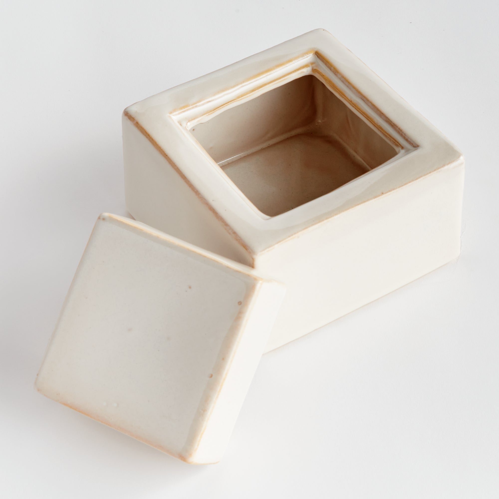 Ophelia Ceramic Lidded Jar – Cream or Blue | 4 Sizes