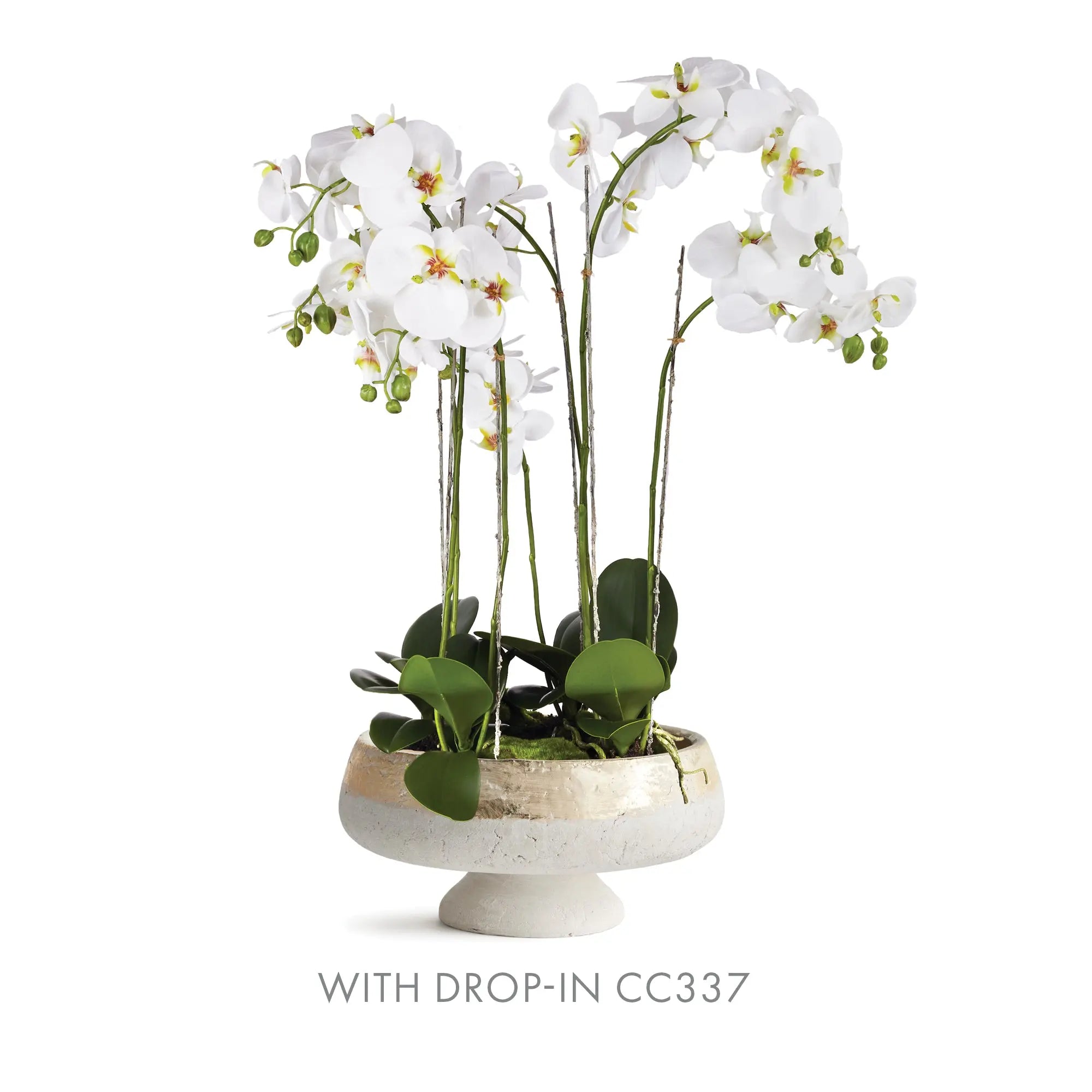 Maude Footed Decorative Bowl - Hand-Dipped Champagne Terracotta Napa Home & Garden