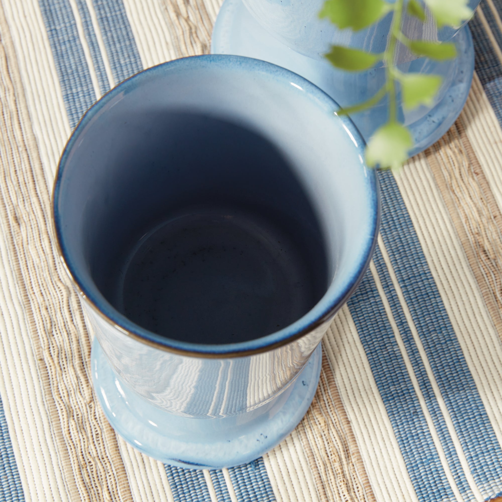 Kelcy Footed Cahcepots, SET OF 2 | BLUE