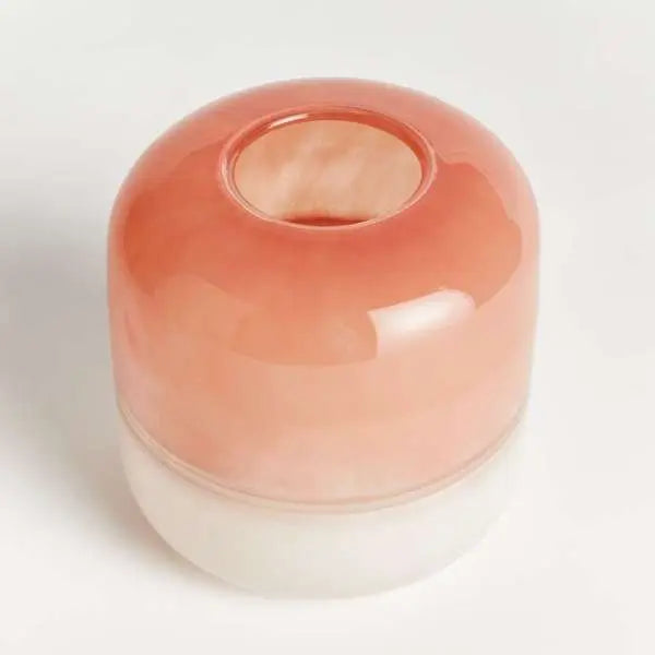 Melora Vase - Small or Large Melon Ombre Mouth-Blown Glass - Villa Decor & Design