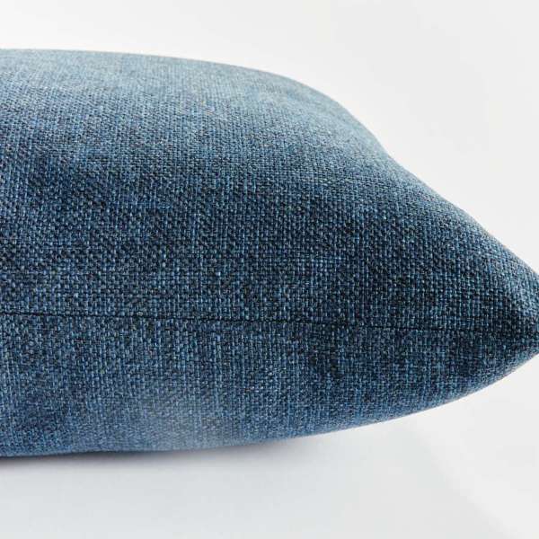 Bevin Indoor-Outdoor Pillow - Dark Blue Jacquard | Recycled Fiber Insert