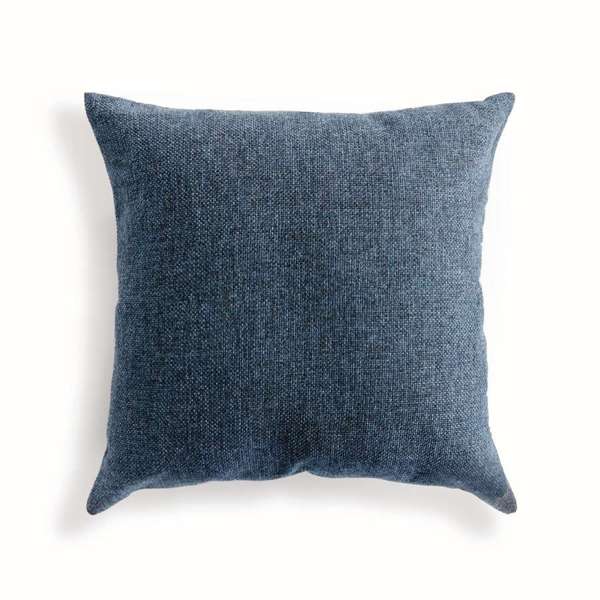 Bevin Indoor-Outdoor Pillow - Dark Blue Jacquard | Recycled Fiber Insert Napa Home & Garden