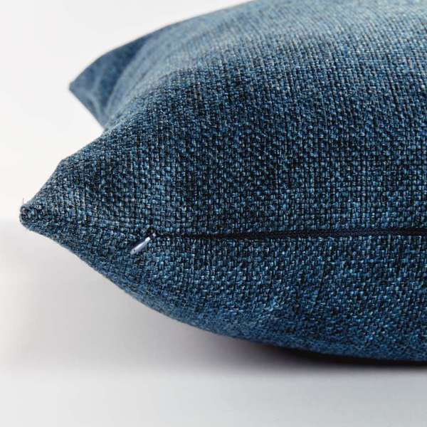 Bevin Indoor-Outdoor Pillow - Dark Blue Jacquard | Recycled Fiber Insert Napa Home & Garden