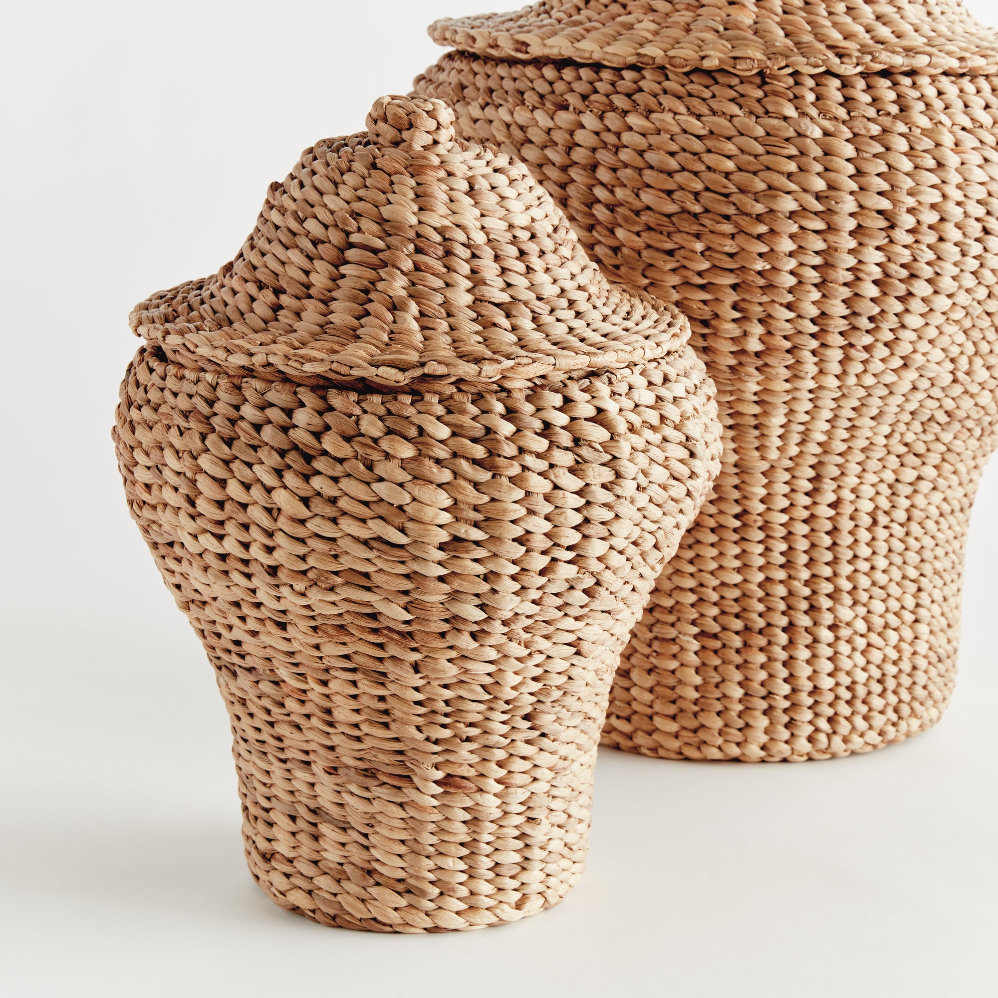 Water Hyacinth Ginger Jars, SET OF 2