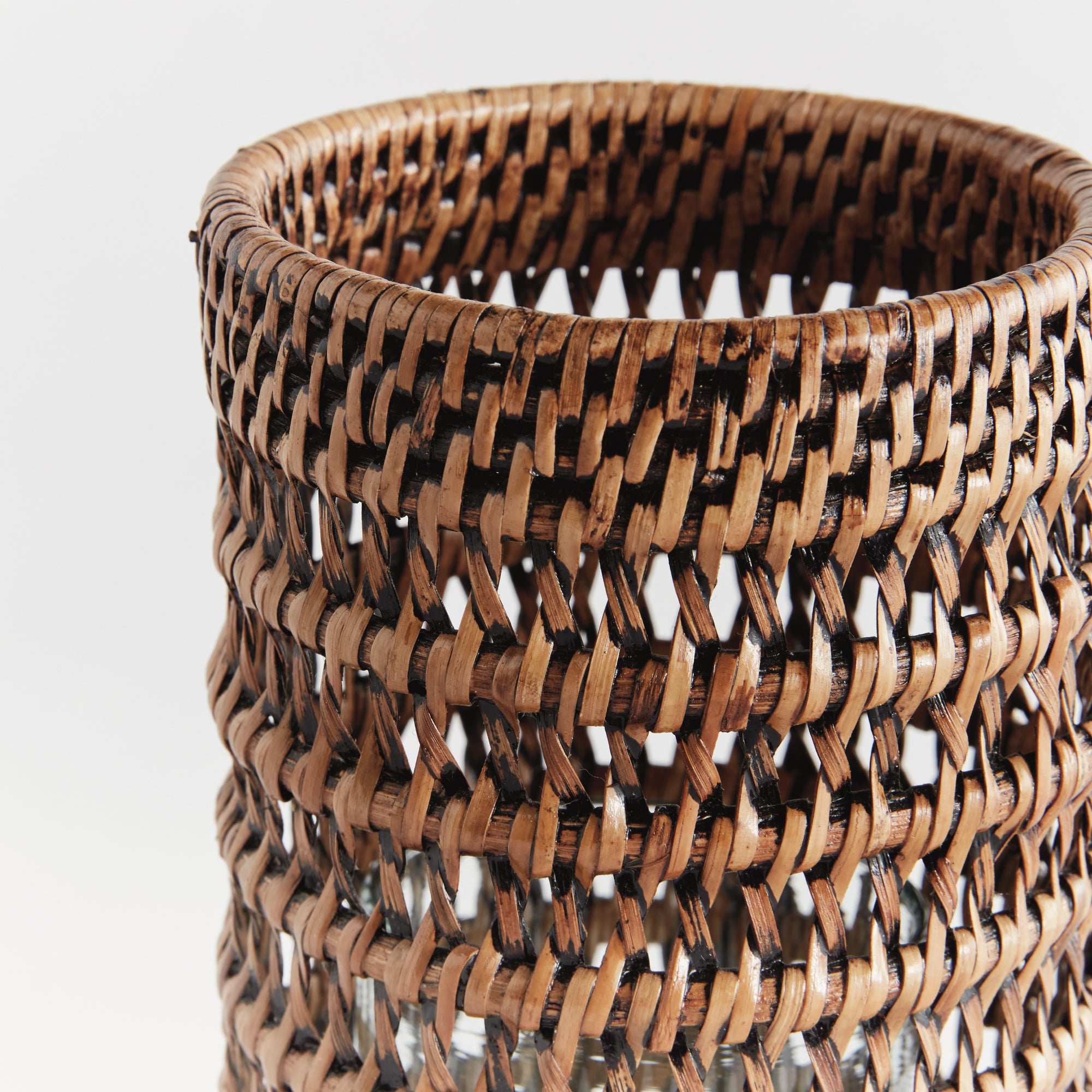 Burma Rattan Hurricane - SMALL, Warm Brown