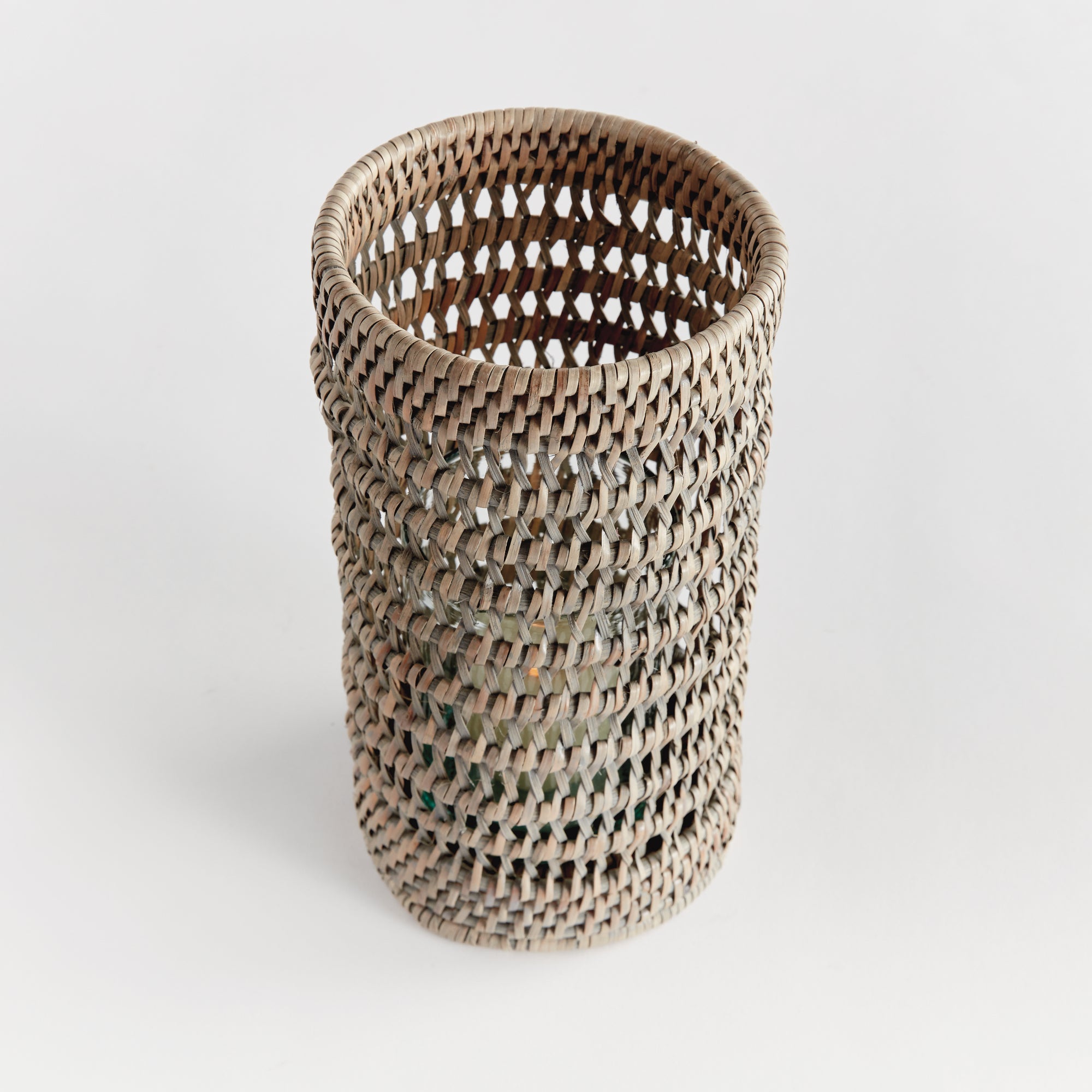 Burma Rattan Hurricane - SMALL, Gray Wash