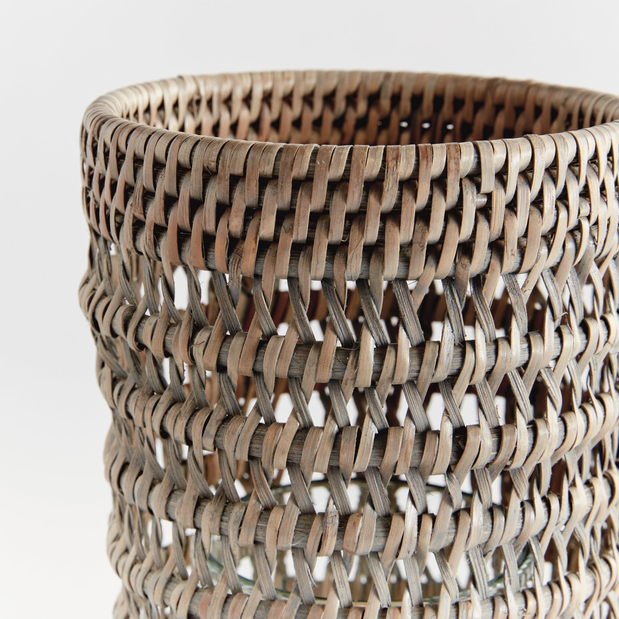 Burma Rattan Hurricane - SMALL, Gray Wash