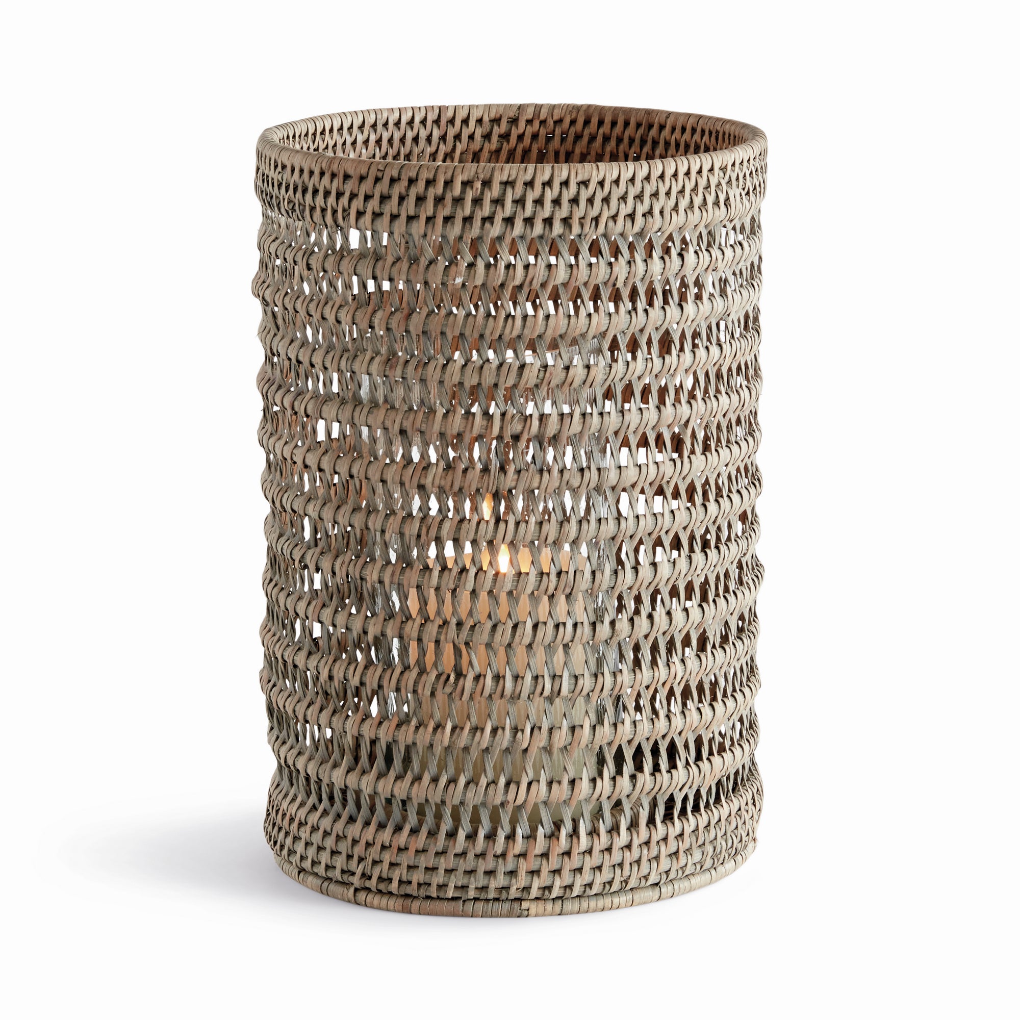 Burma Rattan Hurricane - LARGE, Gray wash
