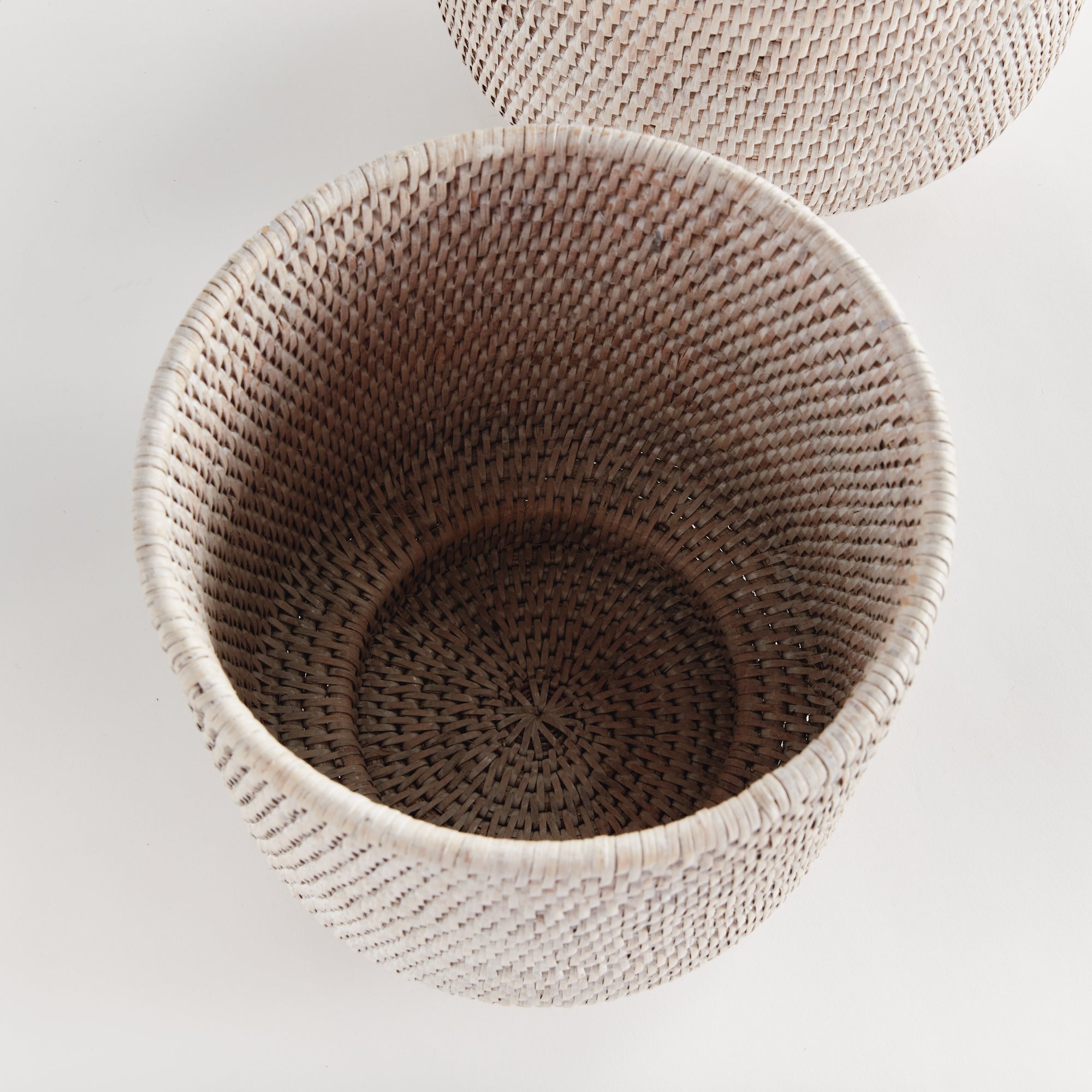 Burma Rattan Cachepots Large, SET OF 2