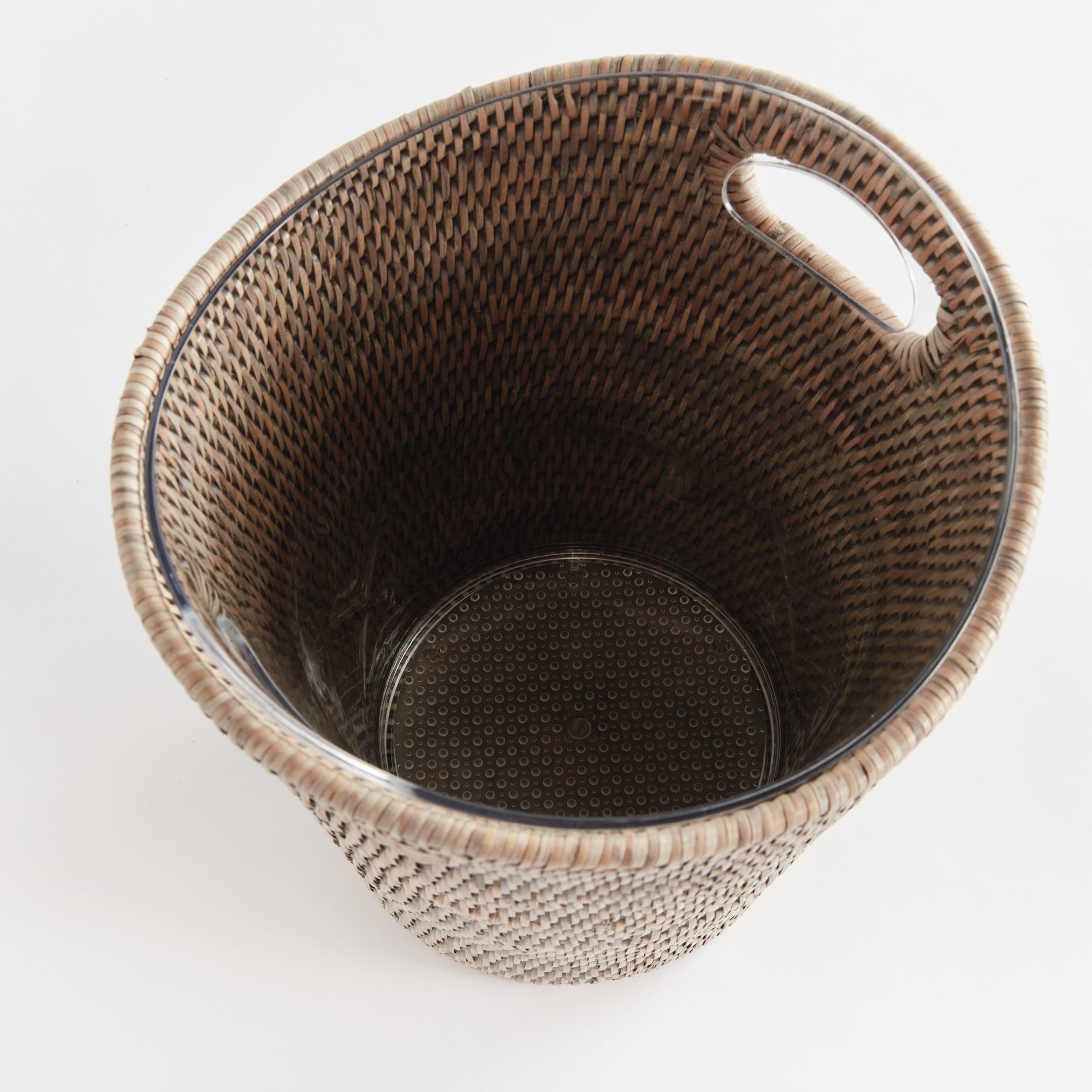 Burma Rattan Beverage Tub - Graywash | SMALL