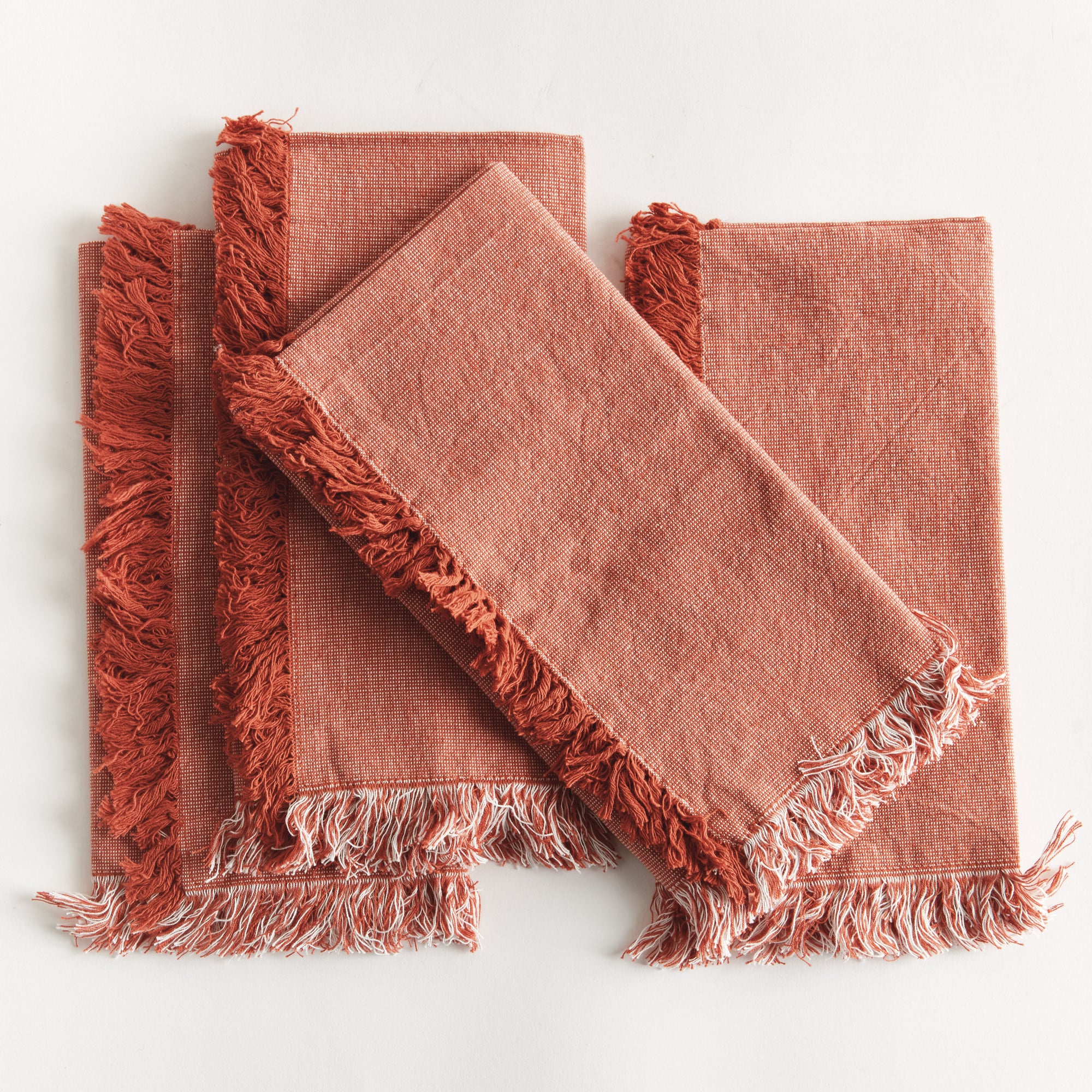 Aura Cotton Dinner Napkins - Set of 4 | Soft, Durable & Machine Washable