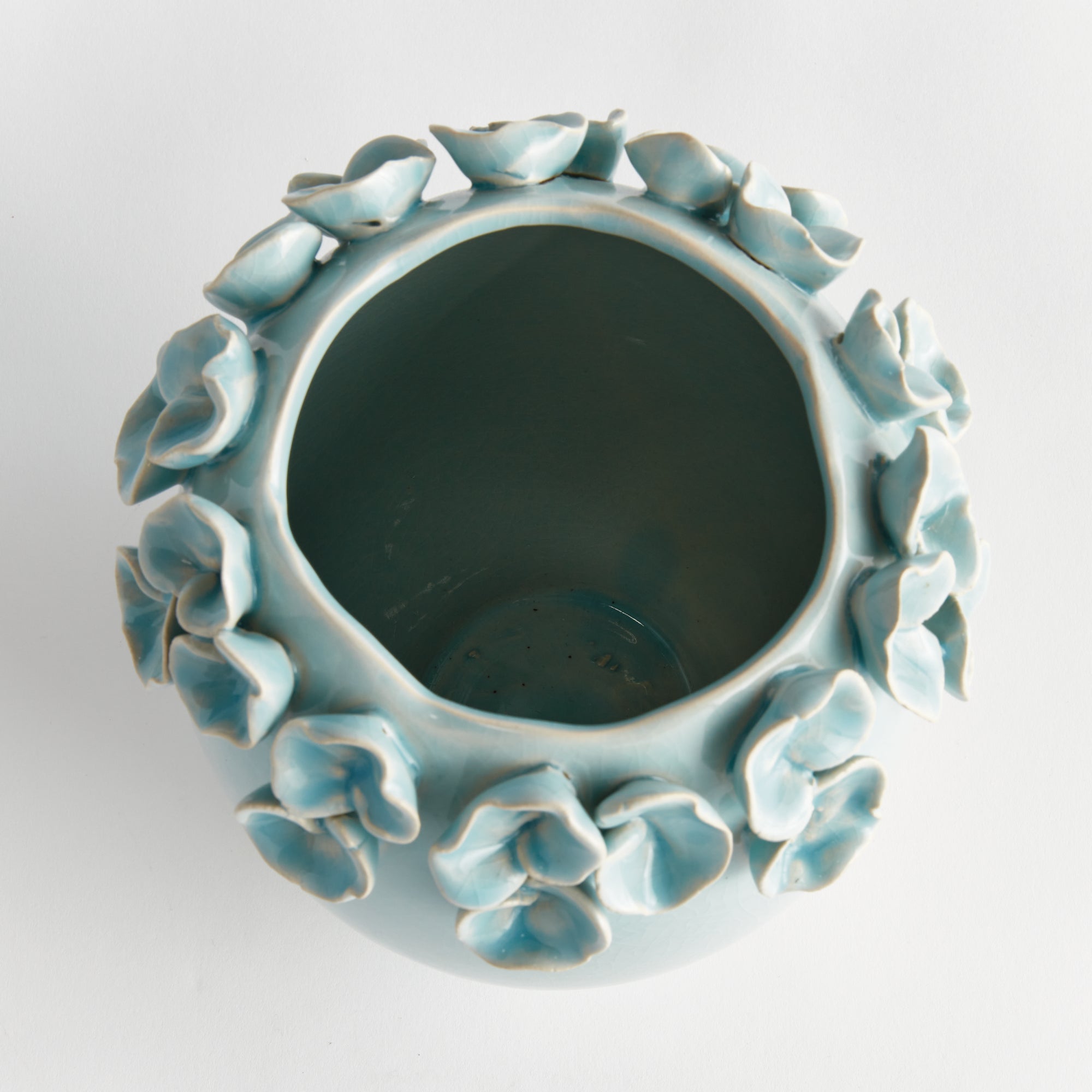 Petite Fleur Vase Short - Ice Blue