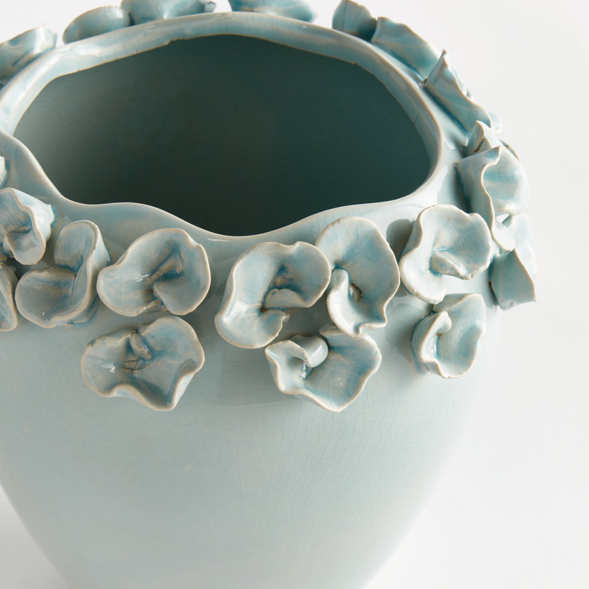Petite Fleur Vase Tall - Ice Blue