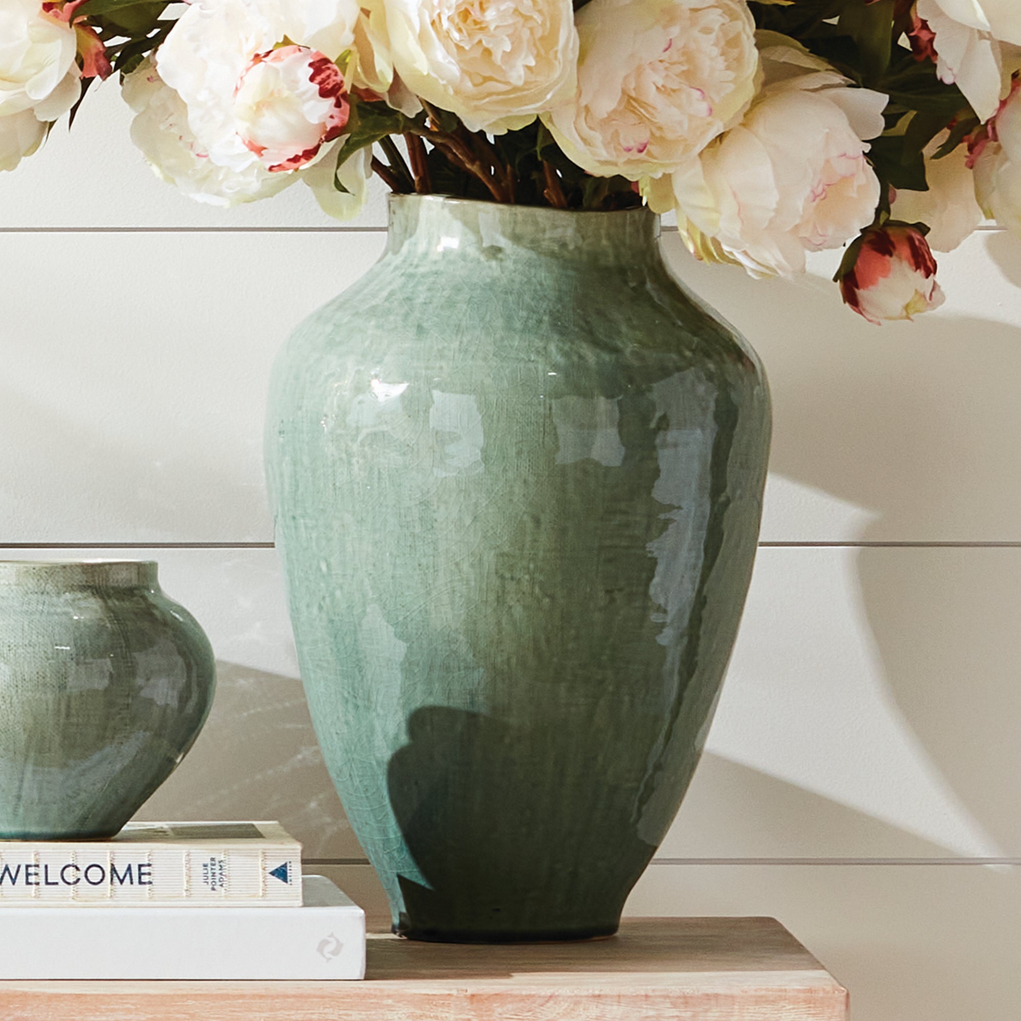 Barclay Butera Ojai Vase LARGE - SAGE