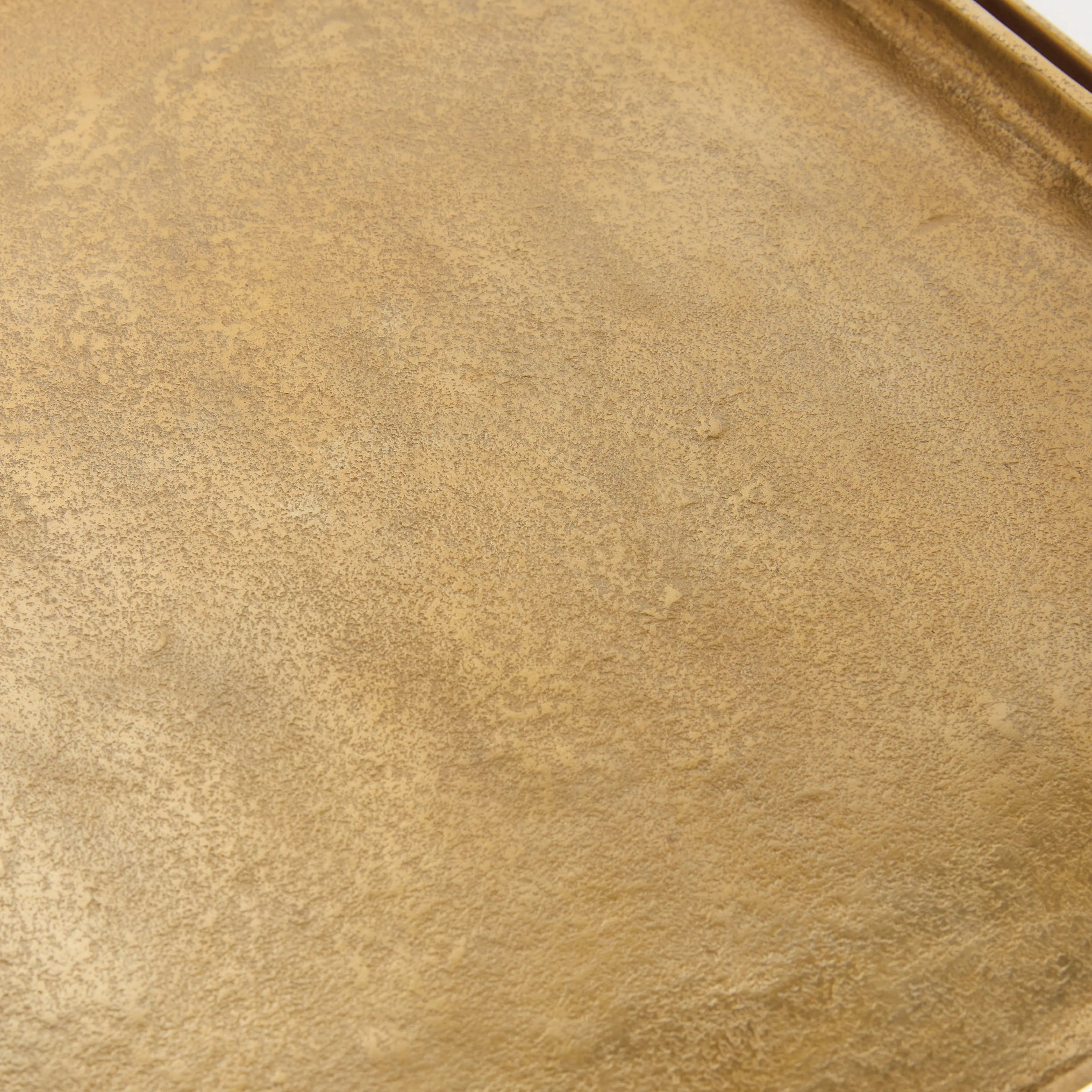 Brett Square Decorative Trays - Set of 2 Gold Cast Aluminum - Villa Decor & Design