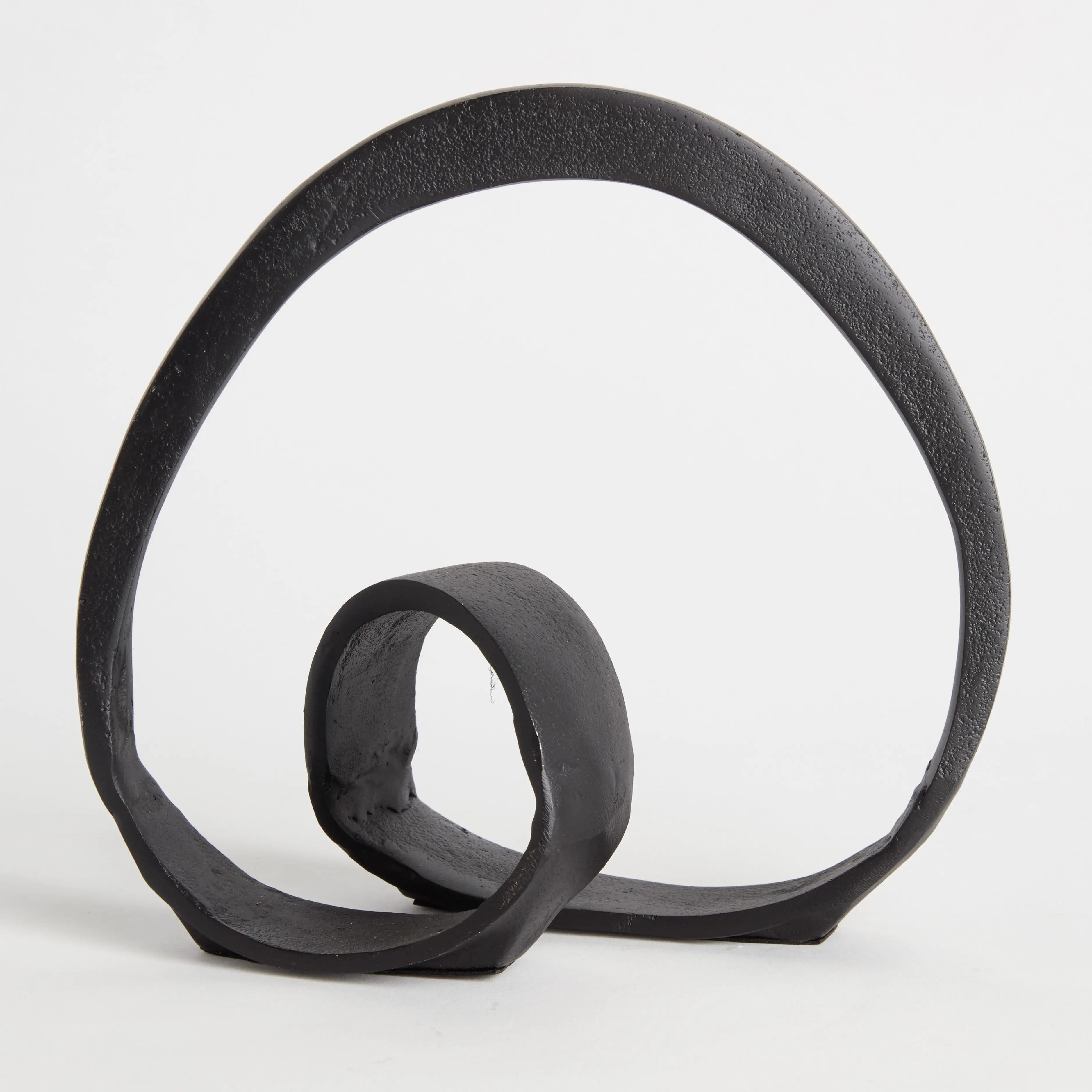 Beatrix Abstract Sculpture - Organic Cast Aluminum Accent (Gold or Black) - Villa Decor & Design