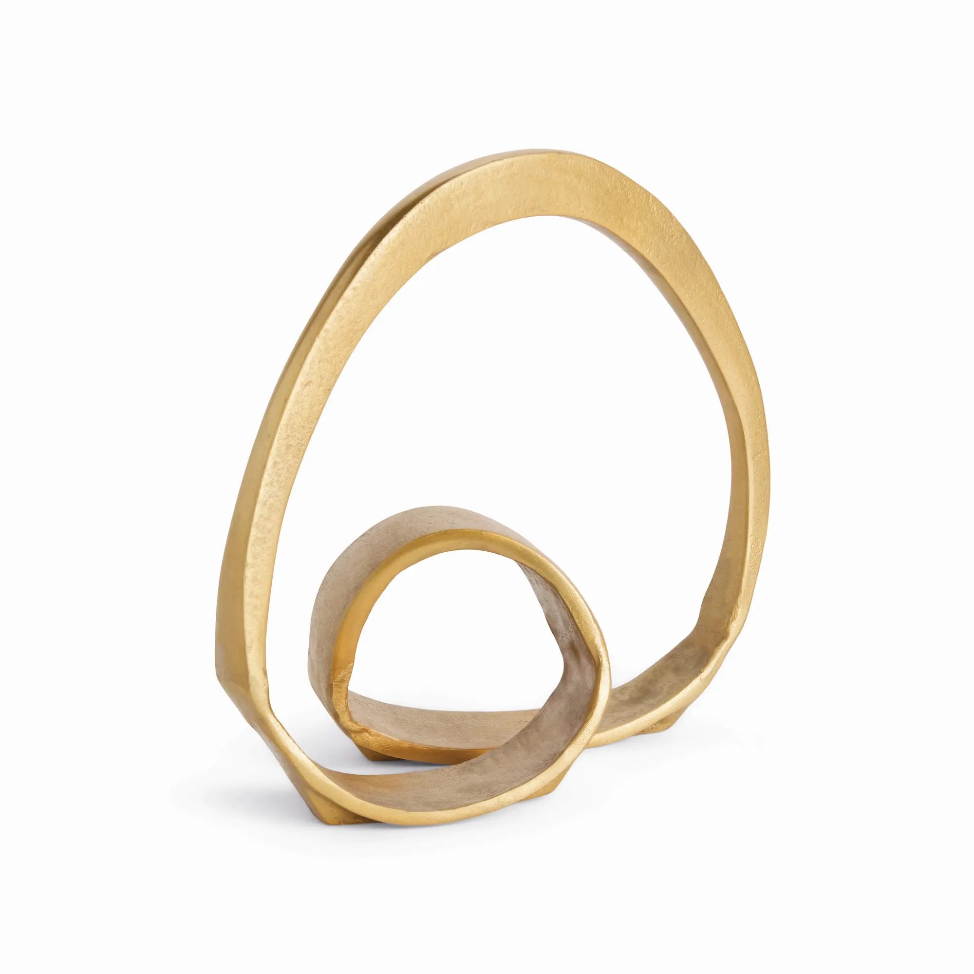 Beatrix Abstract Sculpture - Organic Cast Aluminum Accent (Gold or Black) - Villa Decor & Design