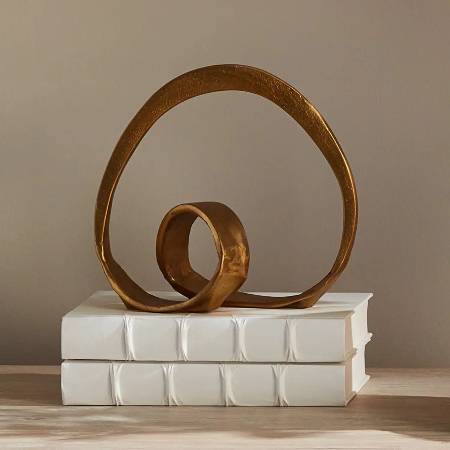 Beatrix Abstract Sculpture - Organic Cast Aluminum Accent (Gold or Black) - Villa Decor & Design