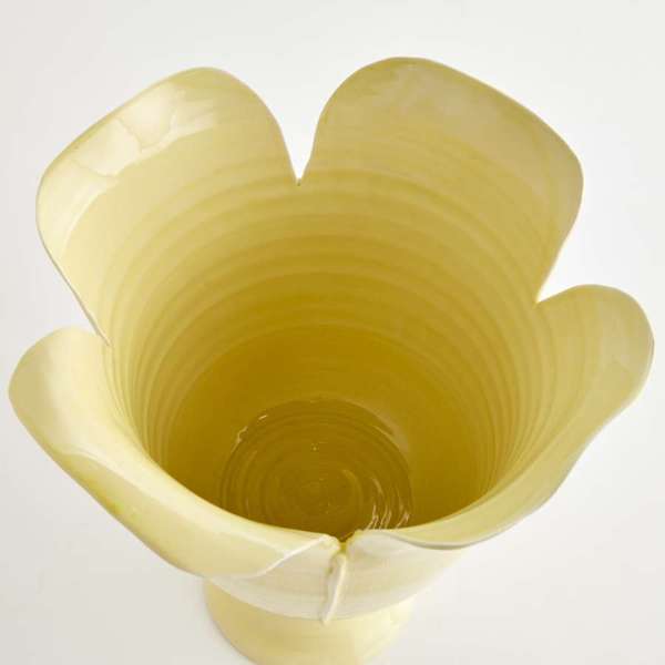 Petalo Vase - Handmade Italian Sculptural Petal Vase (White or Celadon)