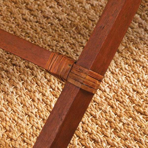 Burma Rattan Butler Tray Table – Foldable & Detachable Tray, Whitewash Finish Napa Home & Garden