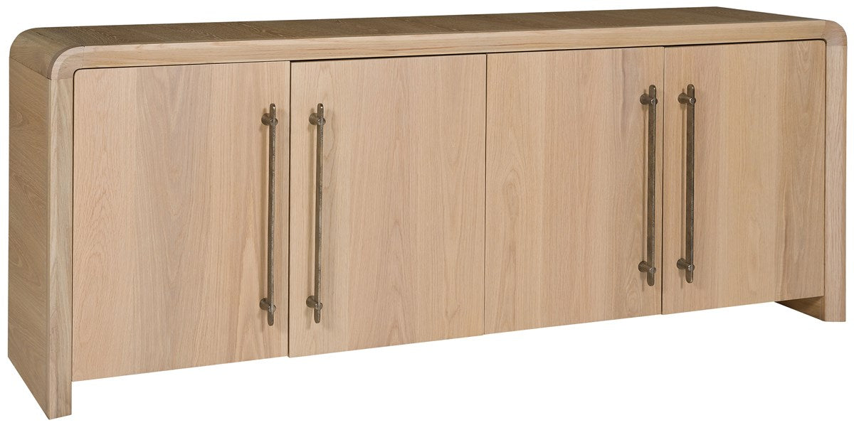 Form Buffet - Four Wood Doors | Wirebrushed Oak in Wheat Finish Vanguard