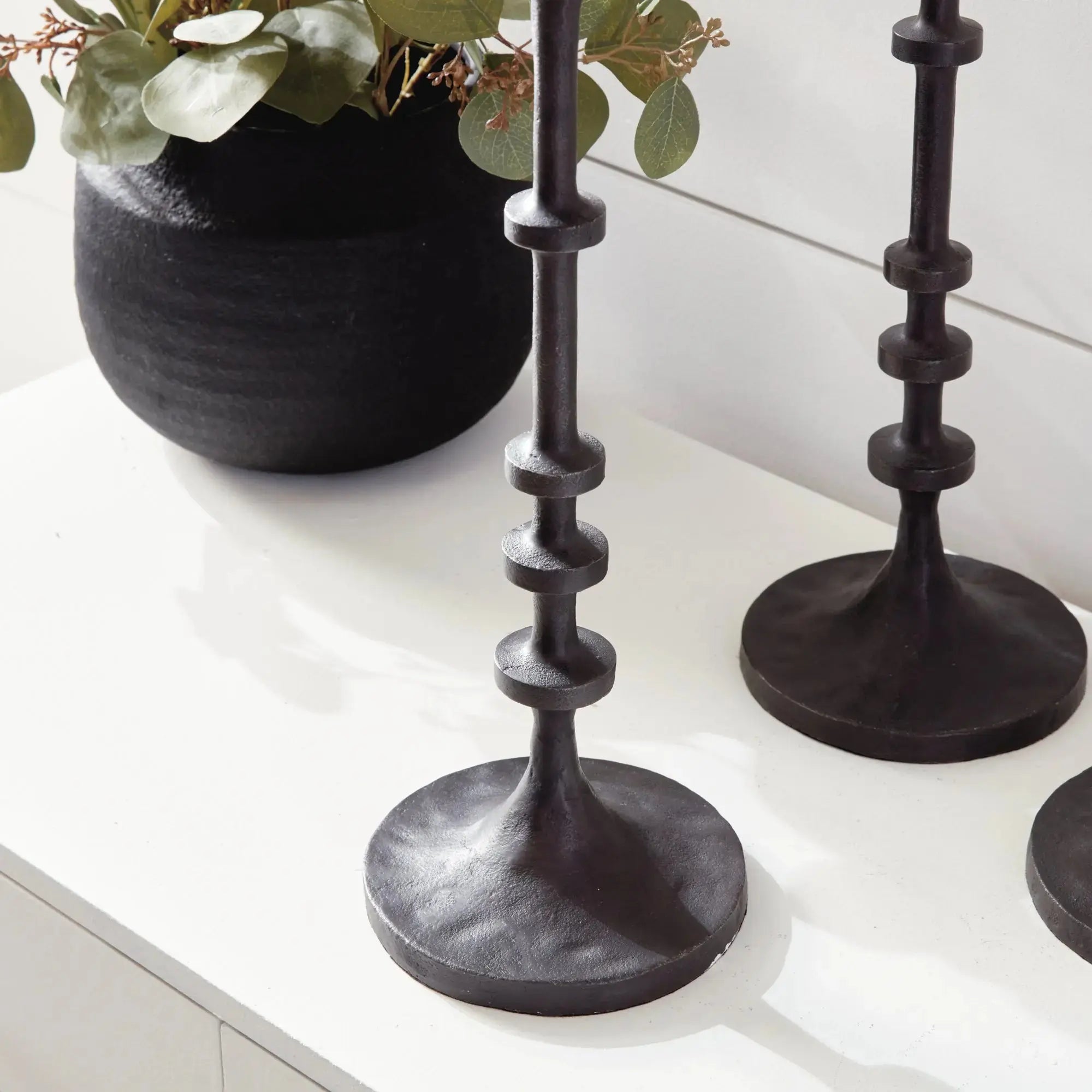 ABACUS CANDLE STANDS, SET OF 3 Villa Decor & Design