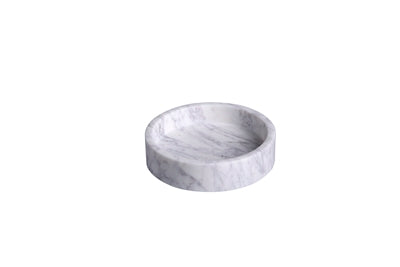 SM. Marble Round 9" Tray LP - WHITE