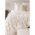 Ivory Mink Couture Collection Faux Fur Throw